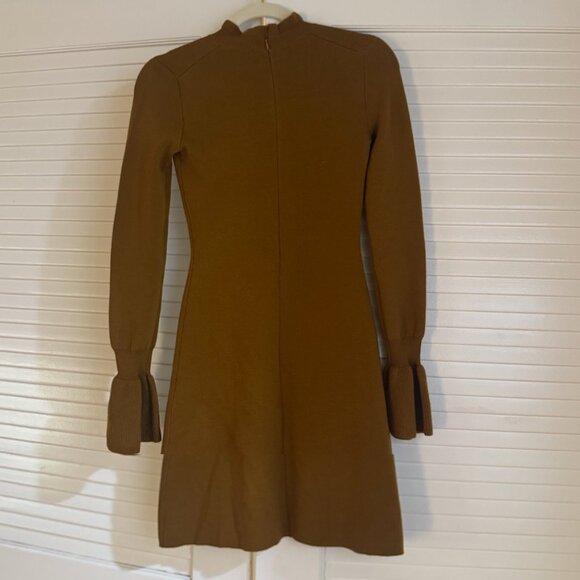 Aritzia Wilfred Carré Wool Dress in Tamarind - Picture 3 of 6